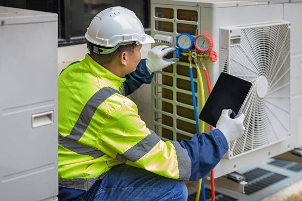 Professional Hvac technician working in North Beach, MD